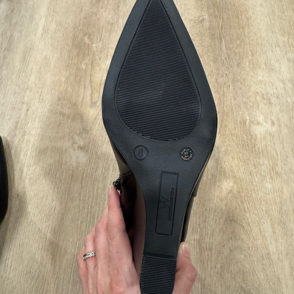 Worthington Black Heeled Ankle Boots - Picture 5 of 5
